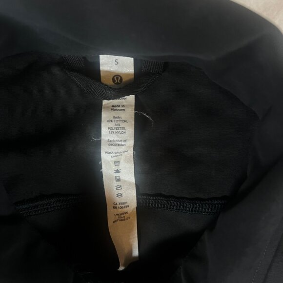 Lululemon Women’s Jacket Glyde 2 in 1 Adaptable Convertible Black SZ Small Crop - Picture 10 of 16